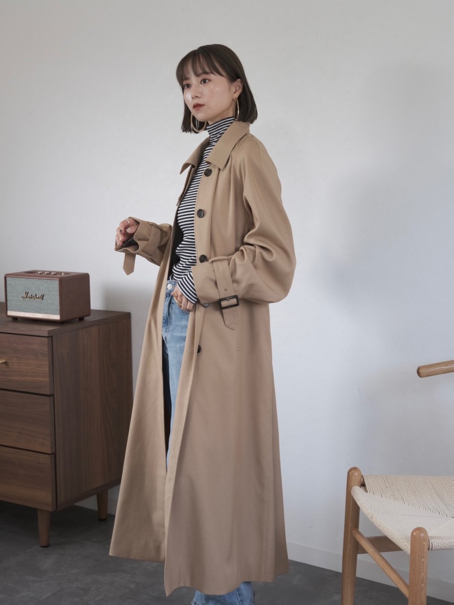original stand collar trench coat OUTER Reurie'（レウリィ）
