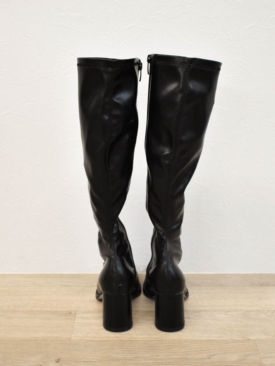 stretch long boots
