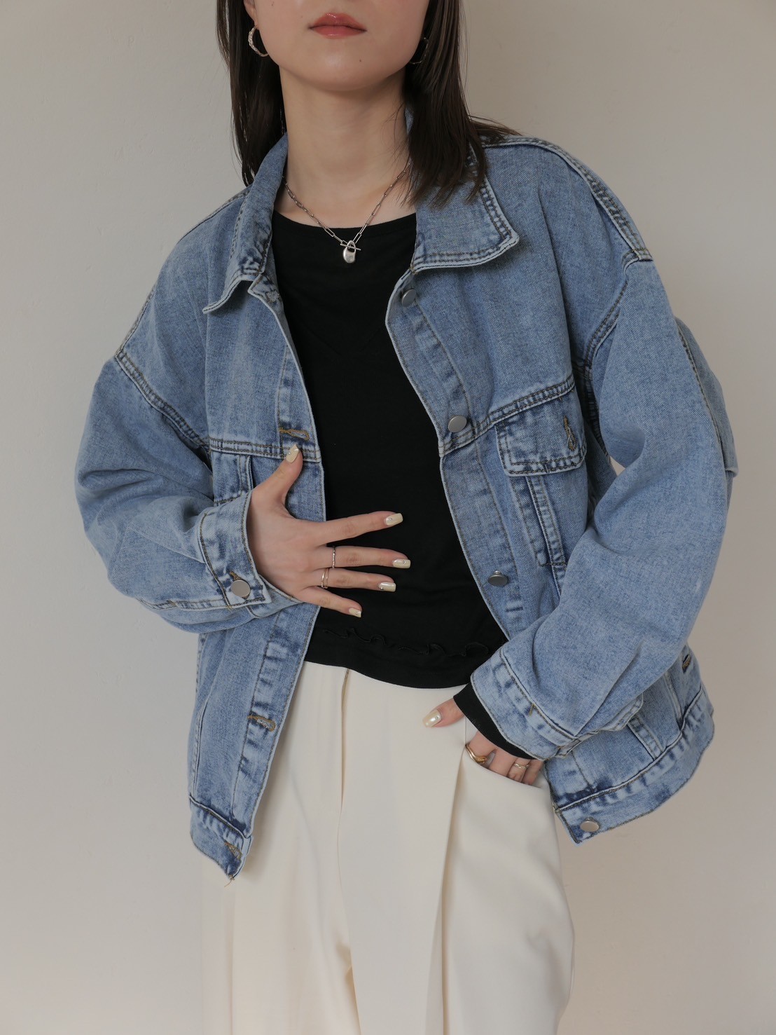 over denim jacket OUTER Reurie'（レウリィ）